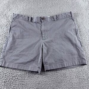 J Crew Chino Shorts 7" Mens 40 Gray Preppy Casual